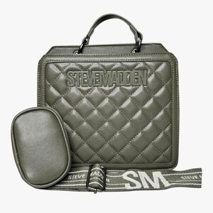 Steve Madden Green Quilted Crossbody Bag